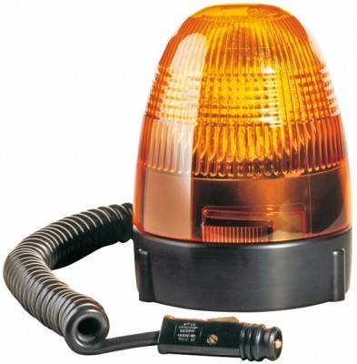 HELLA 2RL 007 337-031 Halogen-Rundumkennleuchte - KL Rotafix - 24V - gelb - Magnetbefestigung - gelb