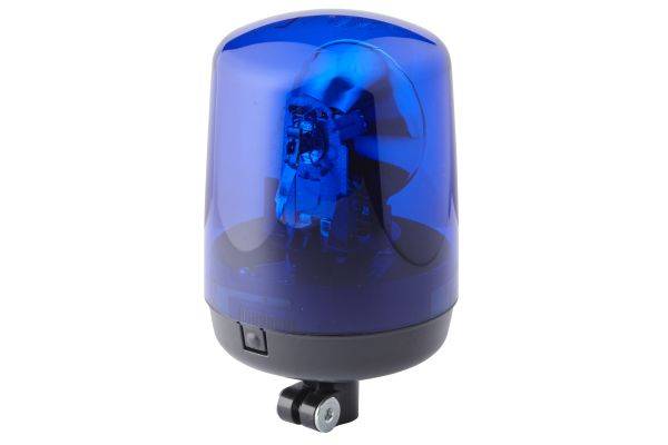 HELLA 2RL 008 060-011 Halogen-Rundumkennleuchte - KL 7000 - 24V - Rohrstutzen - blau