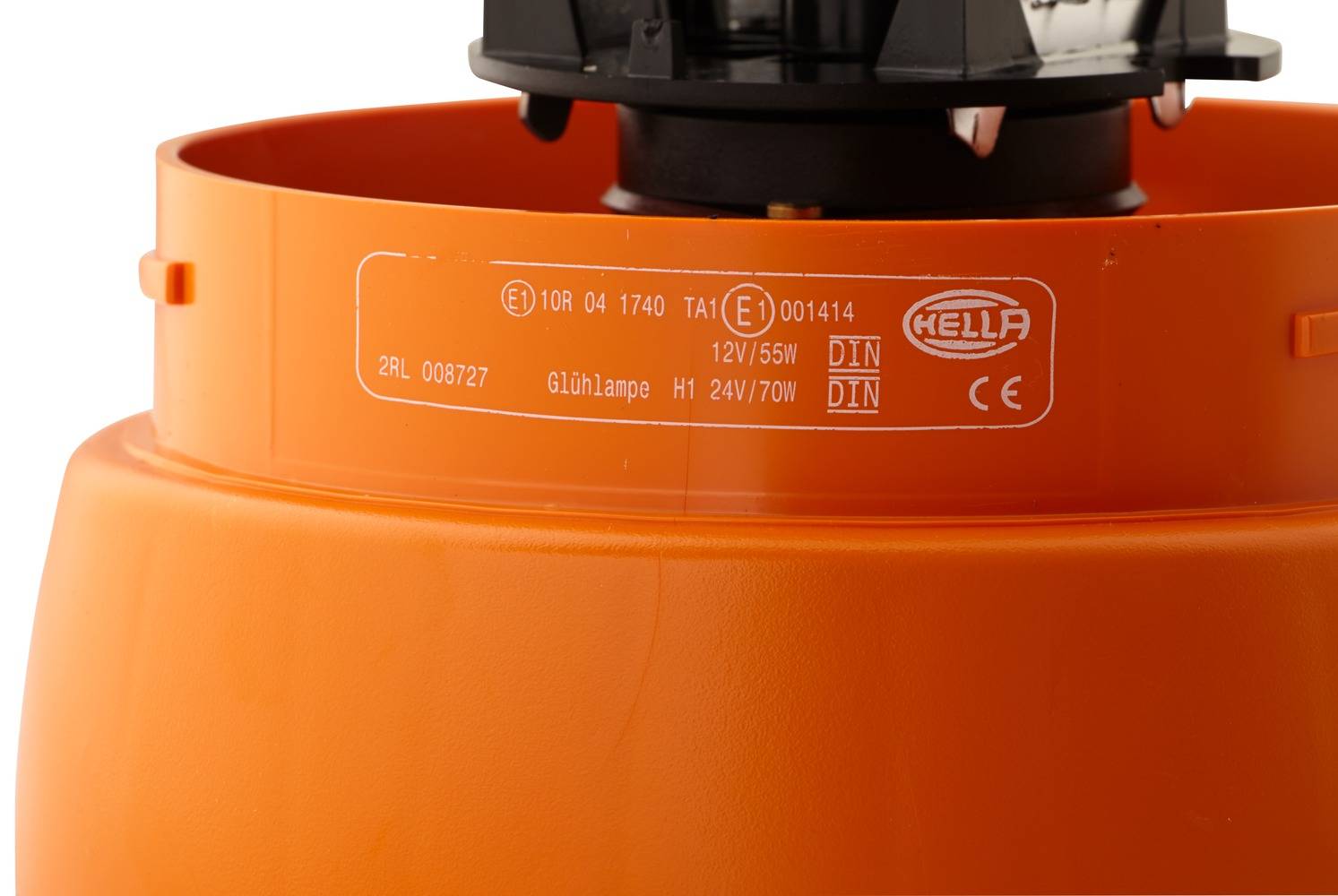 HELLA 2RL 008 727-011 Halogen-Rundumkennleuchte - KL Junior - 24V - gelb - Anbau/geschraubt - gelb -