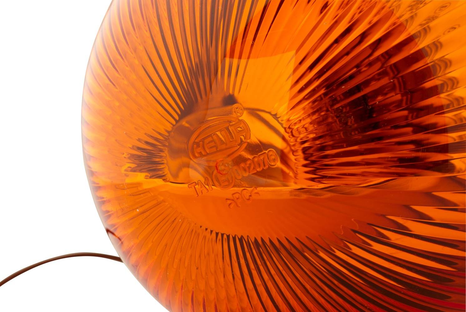 HELLA 2RL 009 506-211 Halogen-Rundumkennleuchte - Rota Compact - 24V - gelb - Anbau/geschraubt - gel