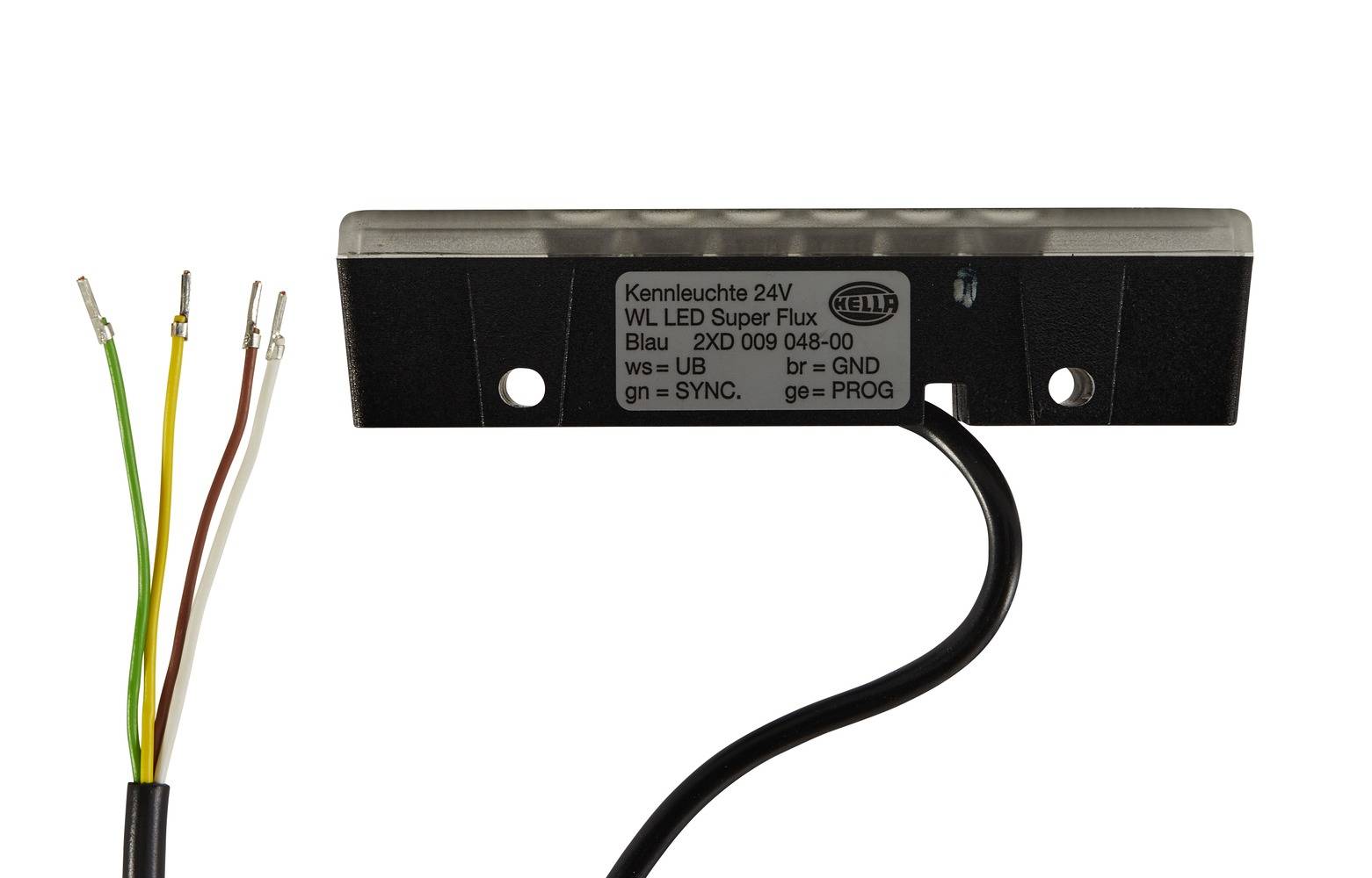 HELLA 2XD 009 048-001 Blitz-Kennleuchte - WL-LED - 24V - blau - hinten