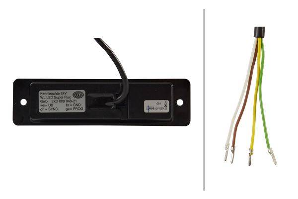 HELLA 2XD 009 048-211 LED-Blitz-Kennleuchte - WL-LED - 24V - gelb