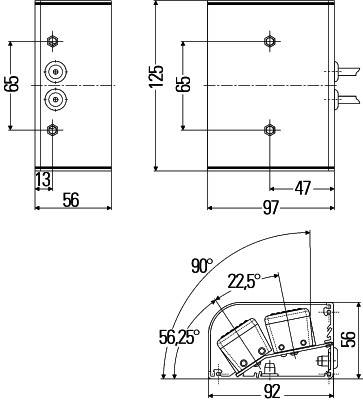HELLA 2XD 009 475-031 Warnleuchte - C-LED - 12V - Einbau - blau - hinten