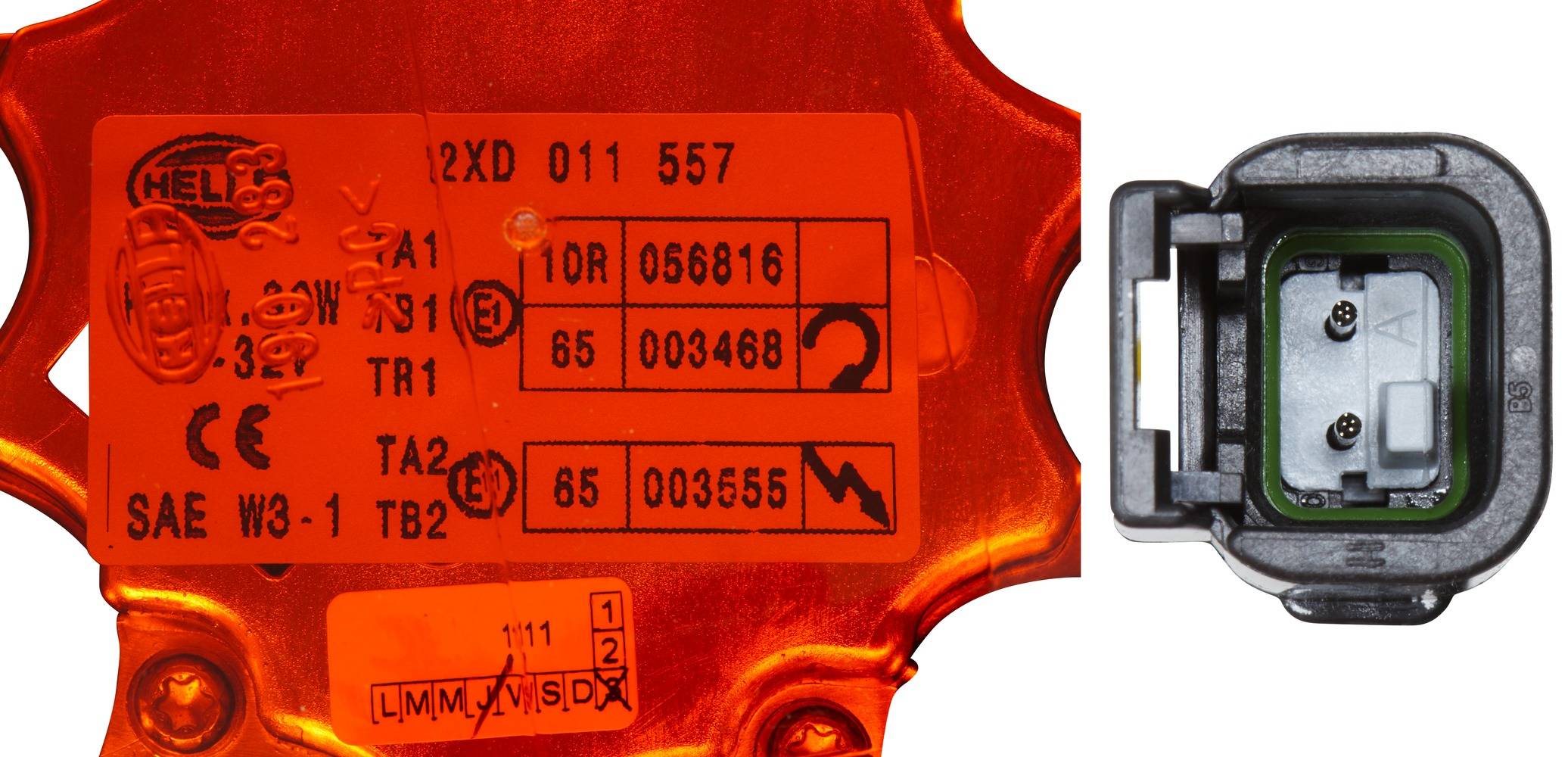 HELLA 2XD 011 557-501 LED-Rundumkennleuchte - K-LED 2.0 - 12/24V - gelb - Anbau - gelb
