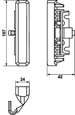 HELLA 2XD 012 160-911 LED-Blitz-Kennleuchte - BST - 12/24V - blau - Einbau/geschraubt - glasklar - b