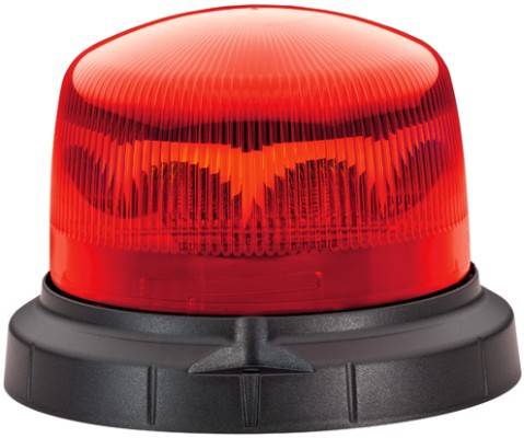 HELLA 2XD 012 480-011 LED-Rundumkennleuchte - KLX1 - 12/24V - rot - Anbau - rot
