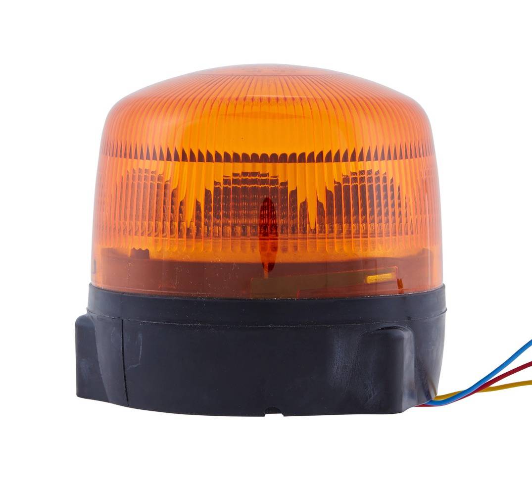HELLA 2XD 012 878-001 LED-Blitz-Kennleuchte - RotaLED - 12/24V - gelb - geschraubt - gelb - Kabel: 1