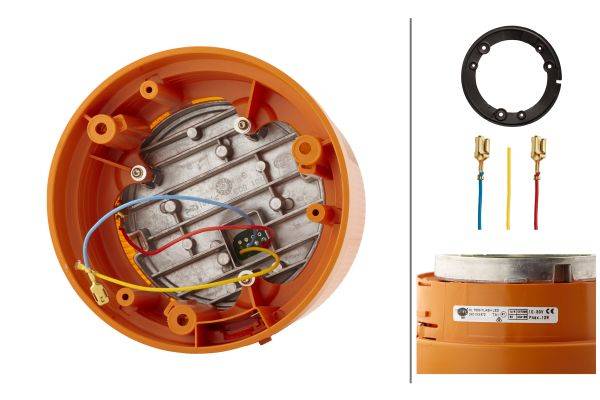 HELLA 2XD 012 972-001 LED-Blitz-Kennleuchte - KL 7000 - 12/24V - gelb - geschraubt - gelb - Kabel: 1