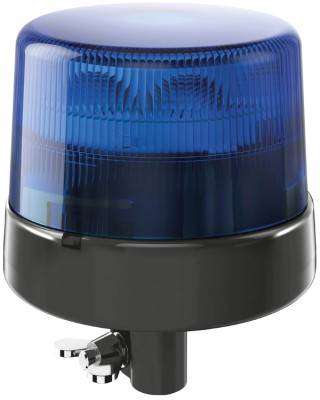 HELLA 2XD 012 972-111 LED-Blitz-Kennleuchte - KL 7000 - 12/24V - Rohrstutzen, flexibel - blau (2x) -