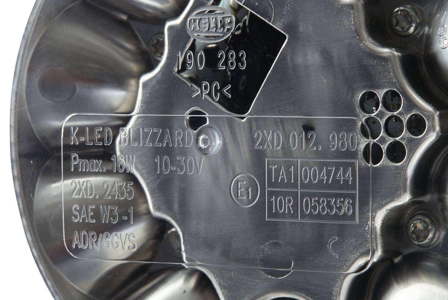 HELLA 2XD 012 980-011 LED-Blitz-Kennleuchte - K-LED Blizzard - 12/24V - gelb - Rohrstutzen, flexibel