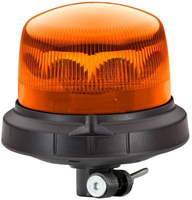HELLA 2XD 013 979-011 LED-Rundumkennleuchte - RotaLED Compact - 12/24V - gelb - Rohrstutzen, flexibe
