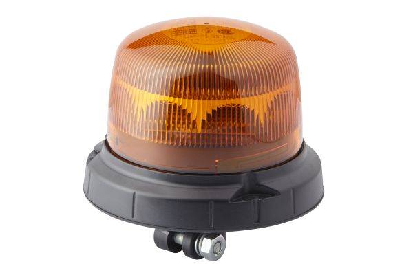 HELLA 2XD 013 979-011 LED-Rundumkennleuchte - RotaLED Compact - 12/24V - gelb - Rohrstutzen, flexibe