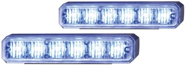 HELLA 2XD 012 160-811 LED-Blitz-Kennleuchte - BST - 12/24V - blau - Anbau/geschraubt - glasklar - bl