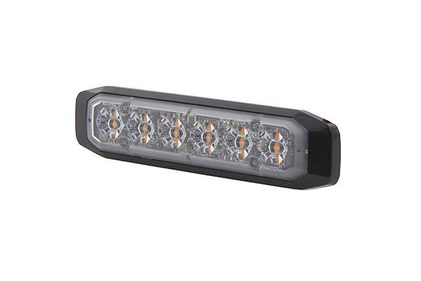 HELLA 2XD 014 562-201 LED-Blitz-Kennleuchte - BST-Slim - 12/24V - gelb - Anbau/geschraubt - glasklar