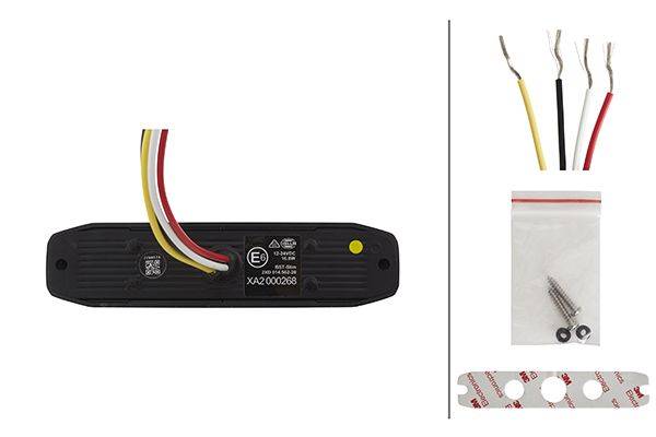 HELLA 2XD 014 562-201 LED-Blitz-Kennleuchte - BST-Slim - 12/24V - gelb - Anbau/geschraubt - glasklar