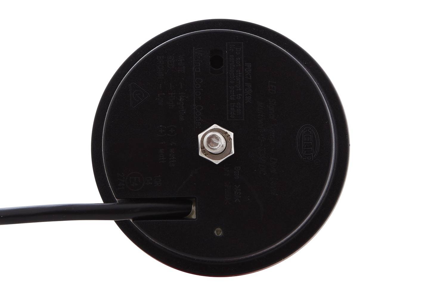 HELLA 2XD 959 010-021 LED-Warnleuchte - Multi F 83mm - 12/24V - rund - Einbau - rot