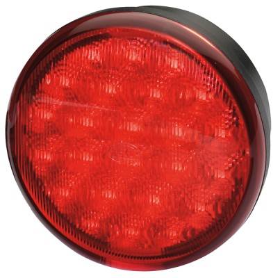 HELLA 2XD 959 010-021 LED-Warnleuchte - Multi F 83mm - 12/24V - rund - Einbau - rot