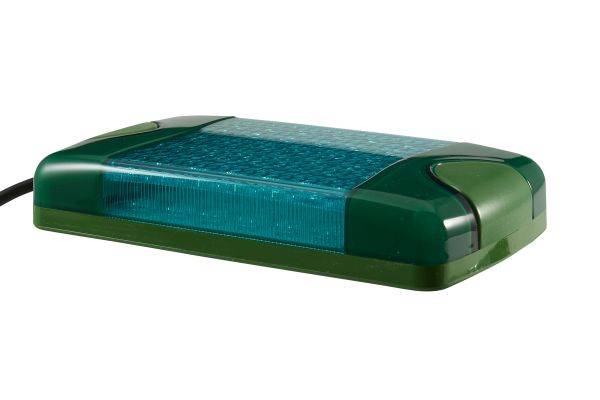HELLA 2XD 965 429-031 LED-Blitz-Kennleuchte - Multi F Duraled - 12/24V - Anbau - grün - grün - Kabel