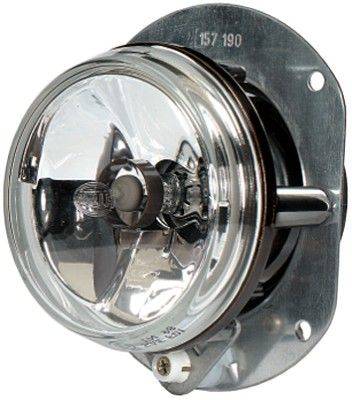 HELLA 1N0 008 582-001 FF/Halogen-Nebelscheinwerfer - 12V - rund - Einbau - glasklare Streuscheibe -