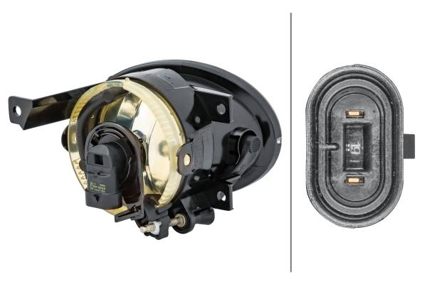 HELLA 1N0 010 151-011 FF-Nebelscheinwerfer - links - für u.a. VW Touran (1T1, 1T2)