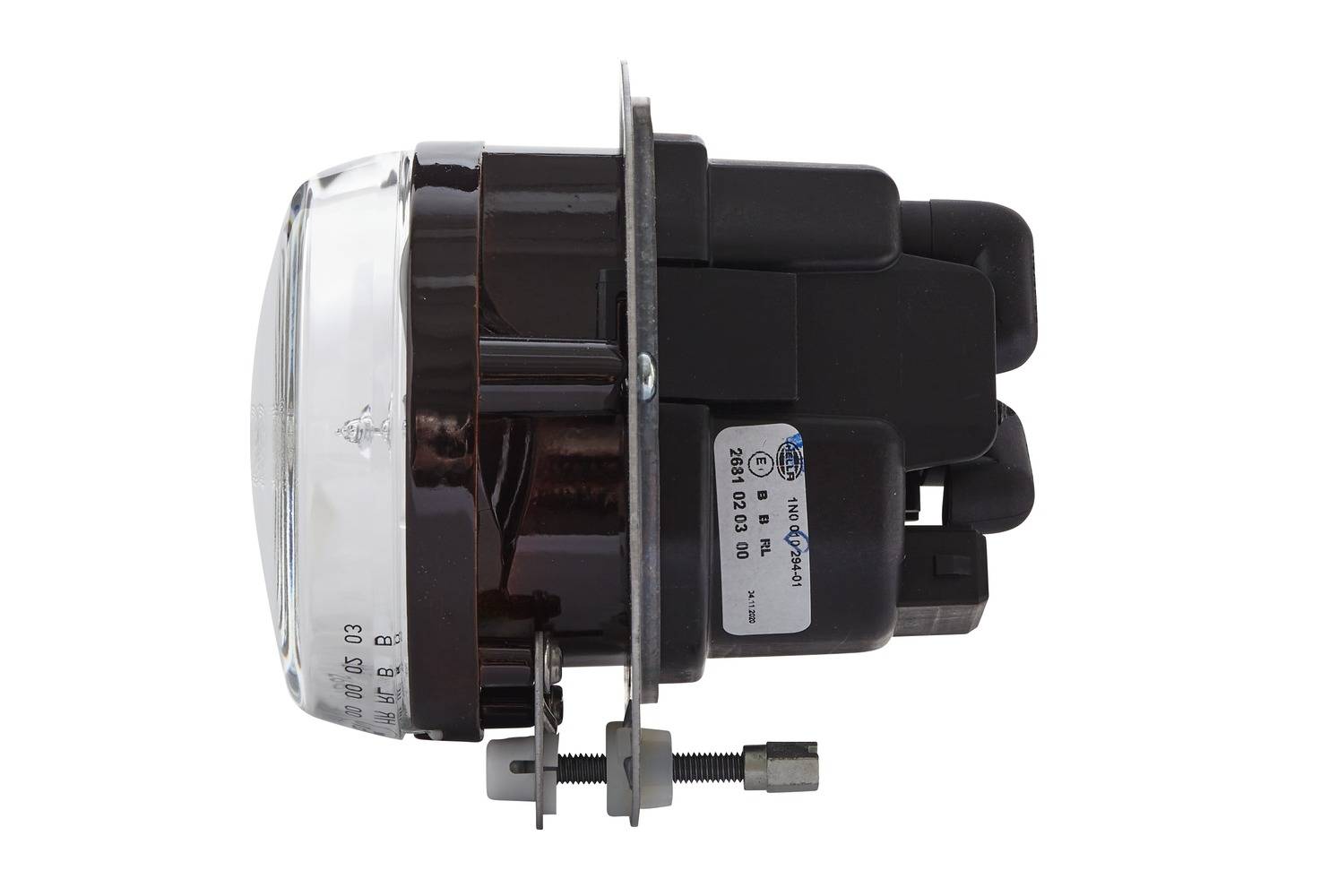 HELLA 1N0 010 294-011 FF-Nebelscheinwerfer - 90mm Essential - 24V - rund - Einbau - glasklare Streus