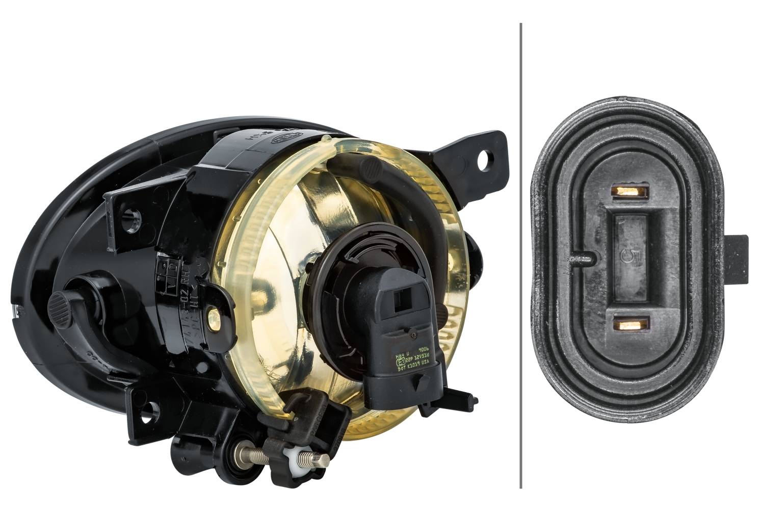 HELLA 1N0 010 375-321 FF-Nebelscheinwerfer - rechts - für u.a. VW T5 Box (7Ha, 7Hh, 7Ea, 7Eh)
