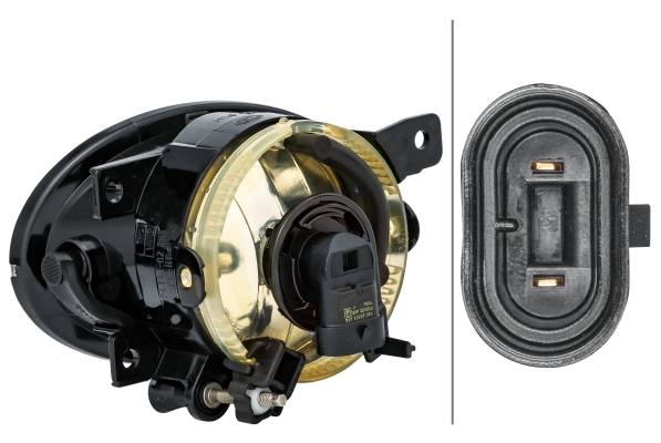 HELLA 1N0 010 375-321 FF-Nebelscheinwerfer - rechts - für u.a. VW T5 Box (7Ha, 7Hh, 7Ea, 7Eh)