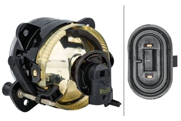 HELLA 1N0 271 247-061 Halogen-Nebelscheinwerfer - rechts - für u.a. VW Polo (9N_)
