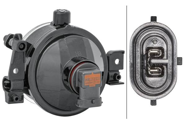 HELLA 1N0 354 016-021 Halogen-Nebelscheinwerfer - rechts - für u.a. Ford Focus II (Da_, Hcp, Dp)