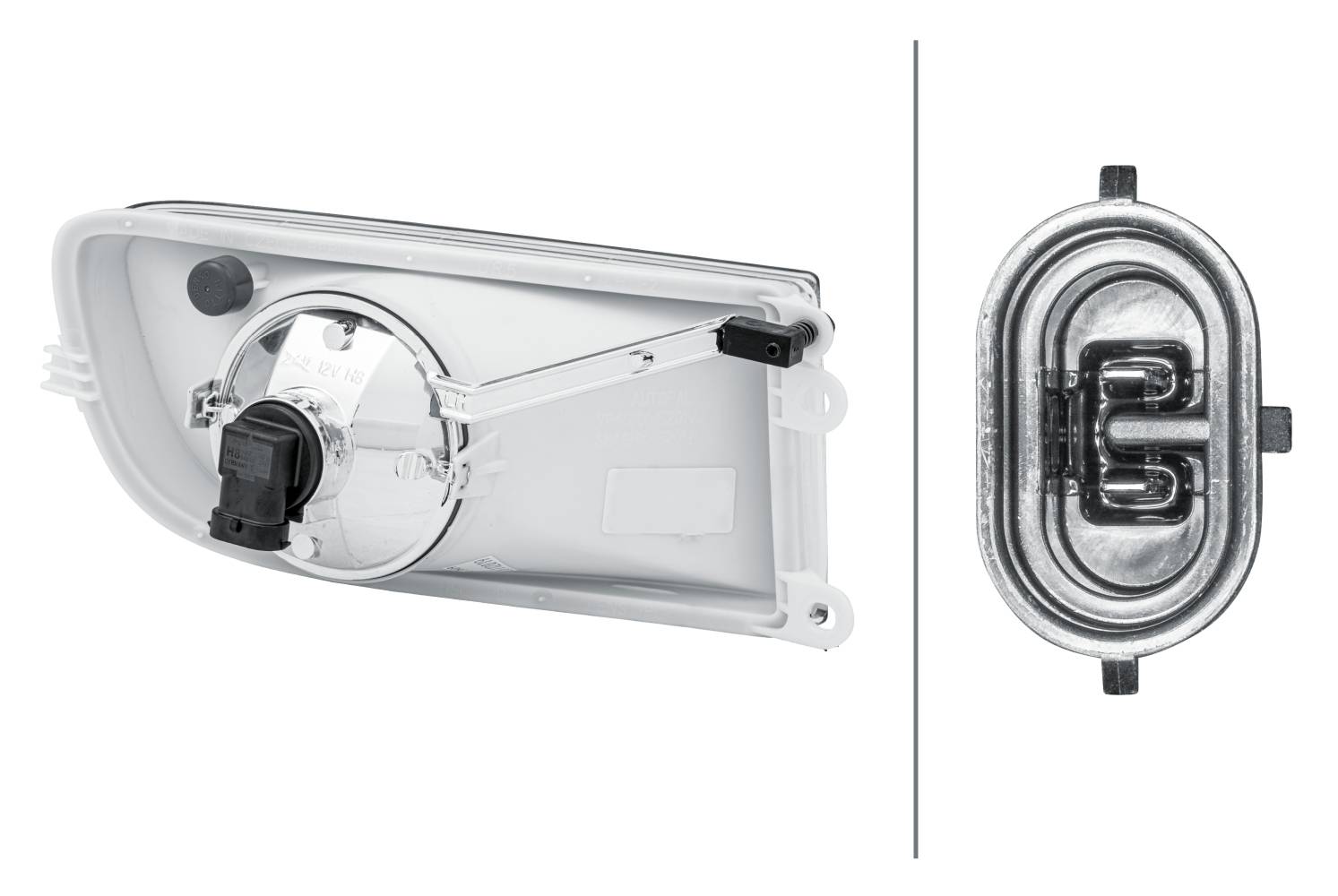 HELLA 1N0 354 017-011 Halogen-Nebelscheinwerfer - links - für u.a. Skoda Octavia II (1Z3)