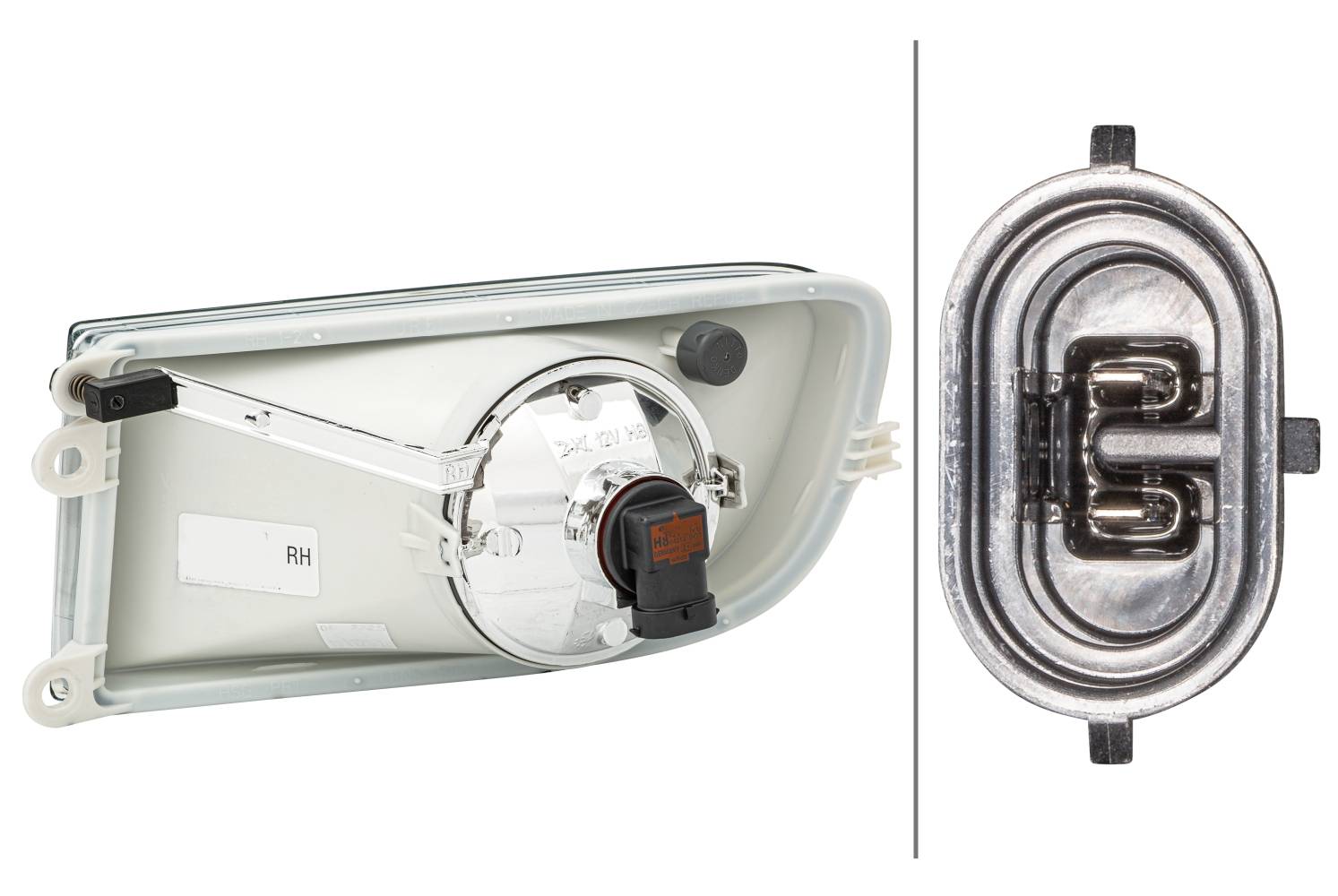 HELLA 1N0 354 017-021 Halogen-Nebelscheinwerfer - rechts - für u.a. Skoda Octavia II (1Z3)