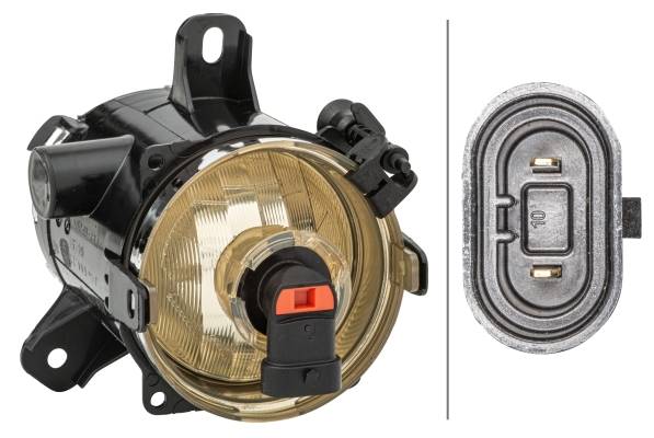 HELLA 1N0 354 824-021 FF-Nebelscheinwerfer - rechts - für u.a. Opel Corsa D (S07)