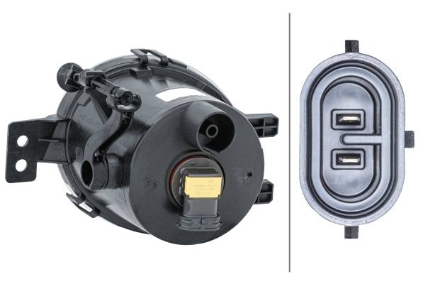 HELLA 1N0 354 990-021 FF-Nebelscheinwerfer - rechts - für u.a. BMW 1 Convertible (E88)