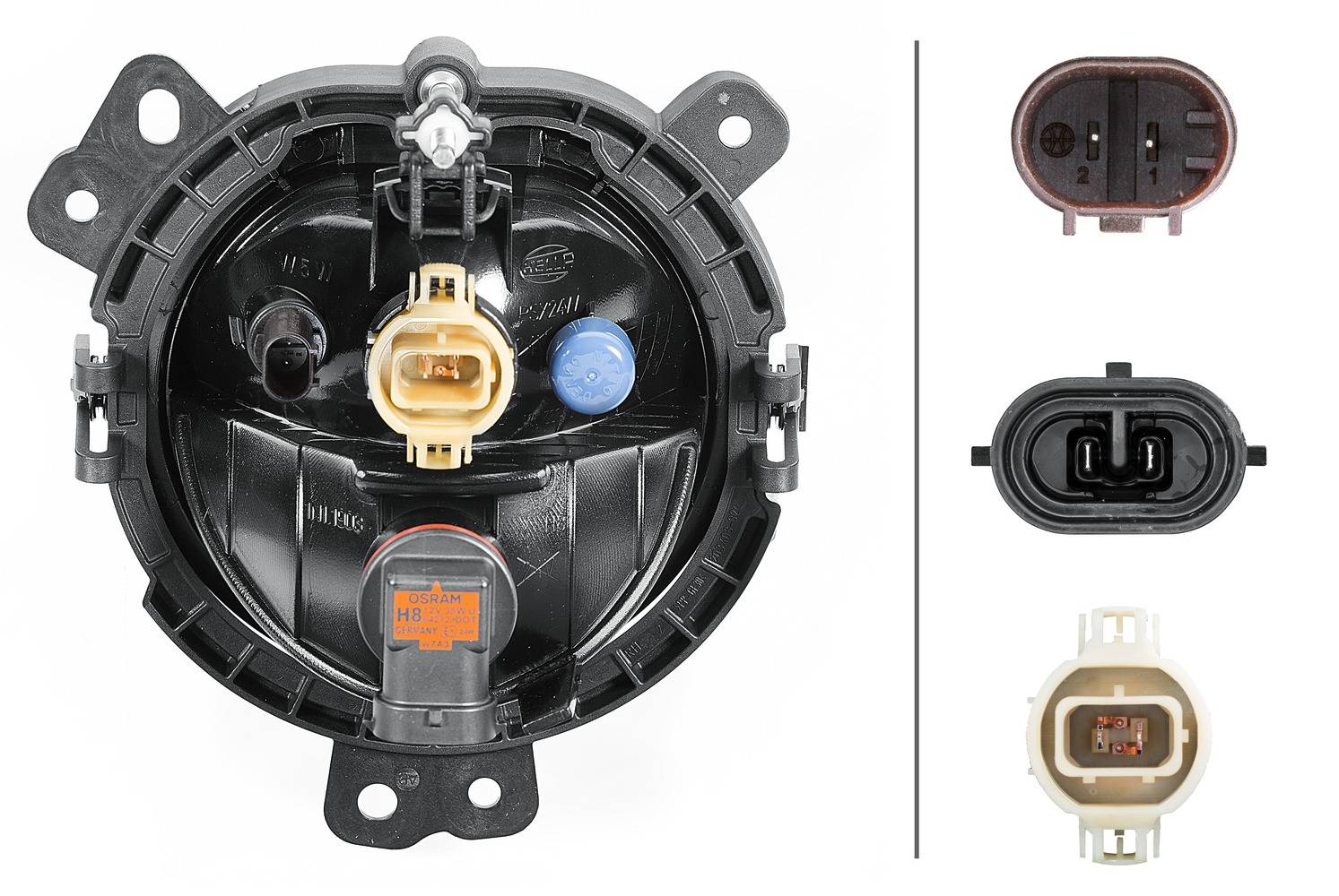 HELLA 1N1 011 748-121 FF-Nebelscheinwerfer - rechts - für u.a. Mini Mini Countryman (F60)