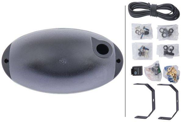 HELLA 1NA 008 283-801 FF/Halogen-Nebelscheinwerfersatz - FF 50 - 12V - oval - Anbau - Lichtscheibenf