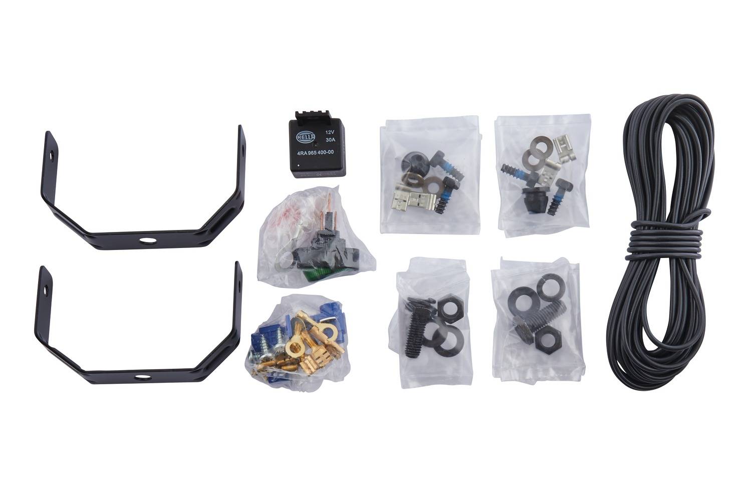 HELLA 1NA 008 283-801 FF/Halogen-Nebelscheinwerfersatz - FF 50 - 12V - oval - Anbau - Lichtscheibenf