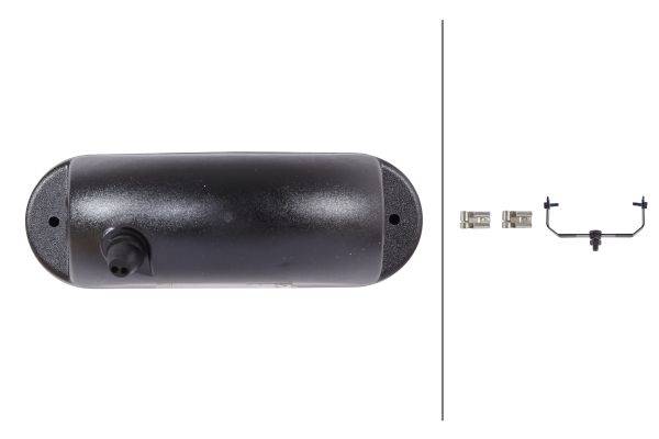 HELLA 1NA 008 284-001 FF/Halogen-Nebelscheinwerfer - FF 75 - 12V - Anbau - Lichtscheibenfarbe: glask