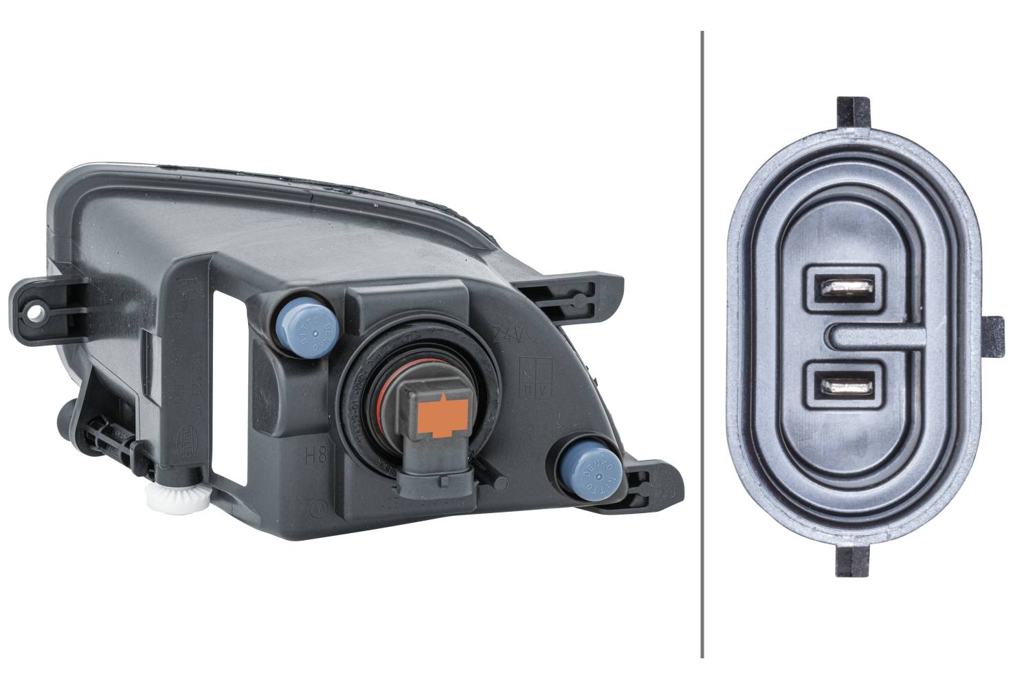 HELLA 1NA 011 048-021 FF-Nebelscheinwerfer - rechts - für u.a. VW Voyage (5U4)