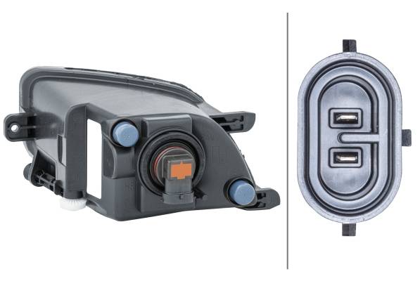 HELLA 1NA 011 048-021 FF-Nebelscheinwerfer - rechts - für u.a. VW Voyage (5U4)