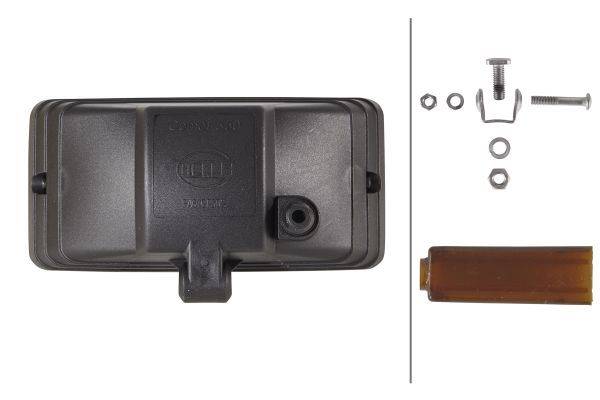 HELLA 1ND 005 700-461 Halogen-Nebelscheinwerfer - Comet 550 - 12/24V - Anbau/Einbau - gehärtete Stre