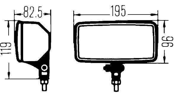 HELLA 1FD 005 700-451 Halogen-Fernscheinwerfer - Comet 550 - 12V - Referenzzahl: 17.5 - Anbau - link