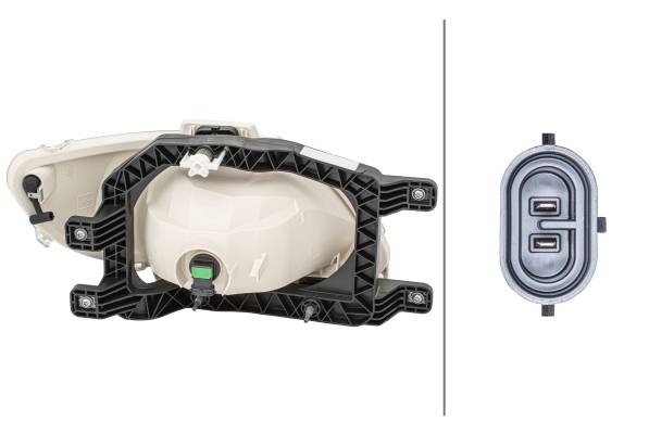 HELLA 1ND 010 223-311 FF-Nebelscheinwerfer - links - für u.a. DAF CF / LF