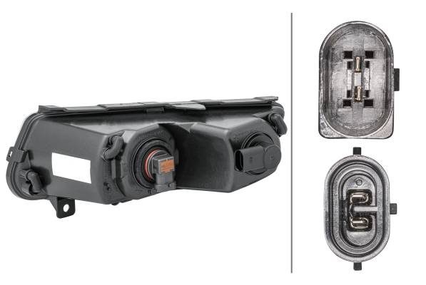 HELLA 1ND 010 377-081 FF-Nebelscheinwerfer - rechts - für u.a. VW Polo (6R1, 6C1)