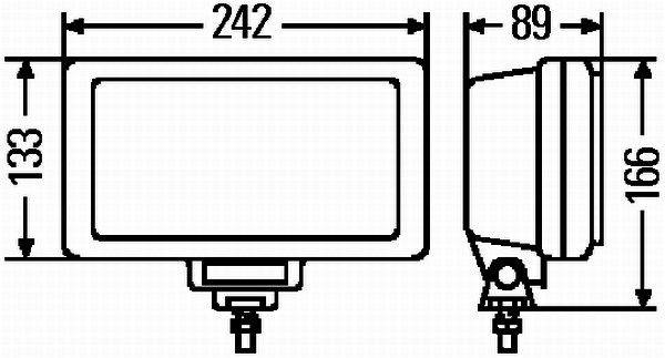 HELLA 1NE 006 300-051 Halogen-Nebelscheinwerfer - Jumbo 220 - links/rechts