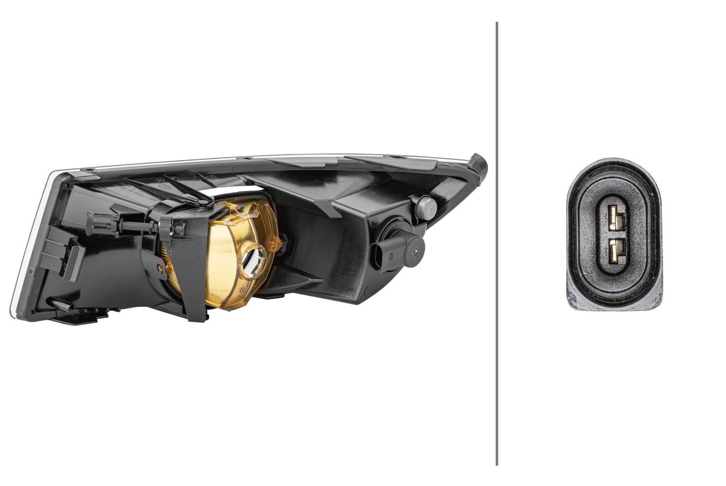 HELLA 1NE 010 299-141 FF-Nebelscheinwerfer - rechts - für u.a. Skoda Fabia II (542)