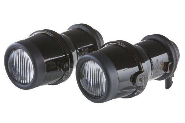 HELLA 1NL 008 090-821 DE/Halogen-Nebelscheinwerfersatz - Micro DE - 12V - Einbau - Lichtscheibenfarb