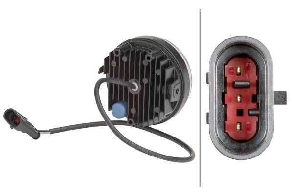 HELLA 2PT 009 599-111 LED-Tagfahrleuchte - 90mm - 12/24V - Einbau - Kabel: 500mm - links