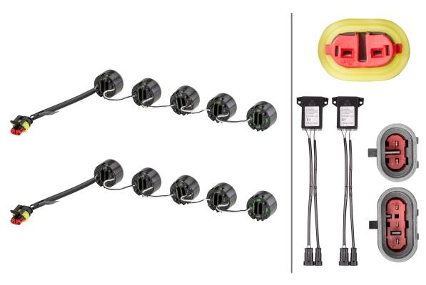 HELLA 2PT 010 458-711 LED-Tagfahrleuchtensatz - LEDayFlex - 12/24V