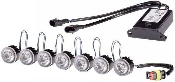 HELLA 2PT 010 458-741 LED-Tagfahrleuchtensatz - LEDayFlex - 12/24V