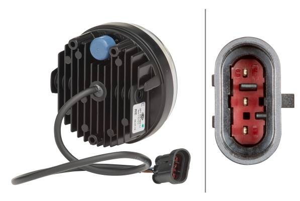 HELLA 2PT 009 599-141 LED-Tagfahrleuchte - 90mm - 12/24V - Einbau - Kabel: 500mm - rechts